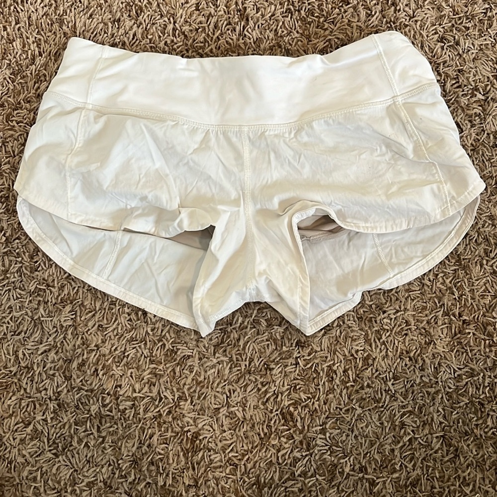 White Lululemon Shorts
